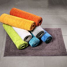 Tapis de bain à motif carré